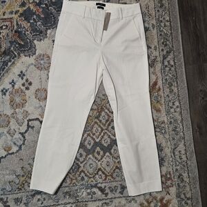 J. Crew Women's Ivory Cameron High Rise Pants
